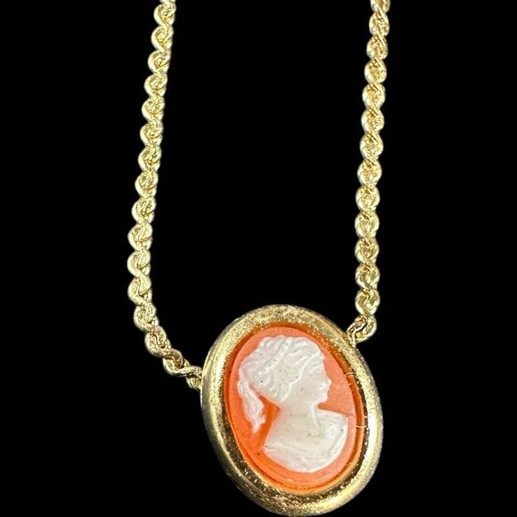 CROWN TRIFARI 4 Item Gold-Tone Jewelry Bundle Bonsai Tree of Life Cameo Necklace - Picture 3 of 9